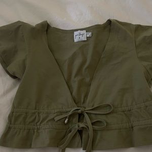 Green princess Polly top